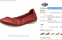 Bonne affaire Ballerine cuir palladium pour femmes à moins de 27 euros (entre 51 et 85 ailleurs)