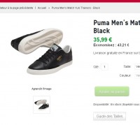 Bon plan baskets cuir Puma Vulc et Match 74 à 36 euros voir meme moins de 33 euros