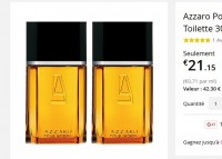 Bon plan parfum : Coffret Azzaro 2x 30ml à  18 euros