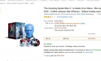 Coffret Collector Spiderman 2 avec la tete d’electro à moins de 30 euros