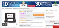 Moins de 140 euros la console new nintendo 3ds , 158 la new 3ds xl