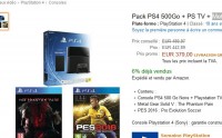 Bonne affaire console ps4 : console + pstv + 2 jeux à 379 euros