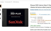 Bon prix pour un disque SSD 240go à 72.9 euros (voire meme 62.9) .. en vente flash