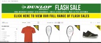 Prix cassés sur des vetements et articles de sport de la marque DUNLOP … jusqu’au 15 novembre