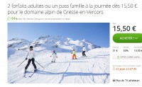 Bon plan ski : forfaits de ski Gresse en Vercors à moitié prix