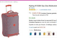 Super affaire : une valise cabine kipling à 27 euros (pour easyjet )