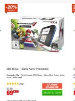Bon prix console nintendo 2ds + mario kart à moins de 70€