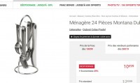 Bon prix menagere 24 pieces à 11 euros livraison incluse