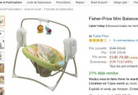 Balancelle Fisher Price à 80 euros au lieu de 130 ailleurs