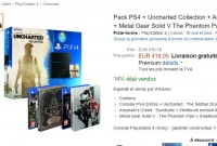 Bon prix Console PS4 + 3 jeux à 419 euros