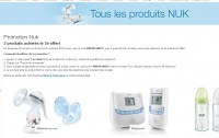 Bon plan puériculture : 3 articles NUK achetés = le moins cher offert