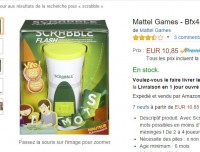 Jeu de société pas cher : Scrabble Flash à 10.8 euros