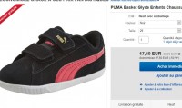 Bon prix baskets cuir enfants Puma à 17.5 euros port inclus