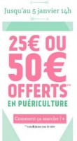 Bon plan puericulture : 25 ou 50 euros en bons d’achats chez cdiscount