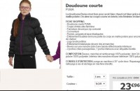 Doudoune Puma pour filles pas chere à moins de 24 euros