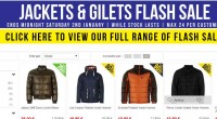 Doudounes et vestes pas chères sur sportdirect ( pepe jeans, puma, everlast , oneill …)