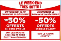 Geant Casino les promos du dimanche 20 decembre : 50% sur les jouets