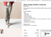 Prix cassés : Un jeans pour femmes à 3.99 euros port inclus