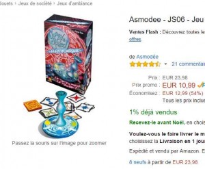 Jeu de sociéré Jungle Speed electronique à 10.99 euros (autour de 20 normalement)