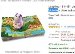 Jouet pas cher: lecteur violette avec livre à 12.99 euros (contre 30 partout ailleurs)