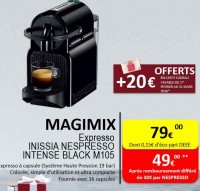 Bon plan machine nespresso Inissia qui revient à 24 ou 29 euros