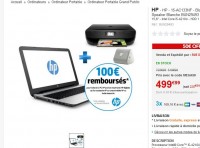 Bon prix pack pc portable 15 pouces corei5 + imprimante + haut parleur qui revient à moins de 400 euros