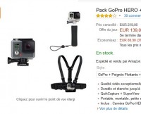 Bon plan pack GO PRO à 139 euros ( caméra – harnais – manche)