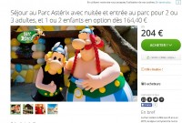 Séjours à prix réduits pour le parc Asterix d’avril à septembre 2016