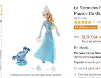 Reine des neiges : la poupée elsa qui s’illumine à moins de 8 euros