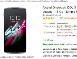 Bonne affaire smartphone : alcatel idol 3 5.5 pouces qui revient à moins de 150 euros