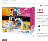 Bon prix console WII U Just Dance à moins de 200 euros