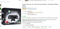 Console xbox one 1to + 2 jeux tomb raider à moins de 330 euros