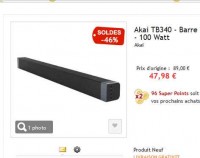 Barre de son Akai à moins de 50 euros