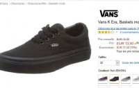 Soldes : Chaussures vans enfants à 13.5 euros … super affaire