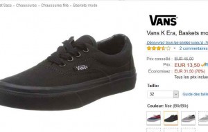 vans soldes amazon