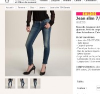 Mega affaire : jeans guess beverly pour femmes à moins de 24 euros