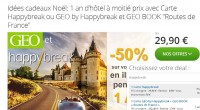 Bon plan hotels : carte happy break à 29.9 euros au lieu de 79.9 euros pour avoir 50% de remise