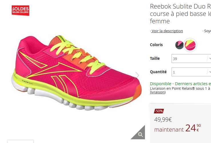 chaussures reebok