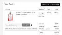 Bonne affaire parfum : deux flacons de Gaultier Madame 50ml pour 42.6 euros