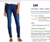 Soldes : jeans Lee pour femmes à 33 euros