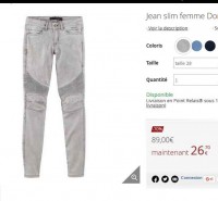 Jeans Slim Kaporal pour femmes à moins de 27 euros