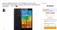 Bon plan smartphone : lenovo k80M à 117 euros ( 4Go de Ram , 64go d’espace de stockage) –