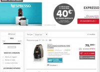Bon plan machines nespresso : essenza à 35 euros