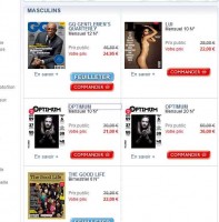 Abonnements magazines masculins pas chers : 6 euros les 10 numéros optimum , 7 euros les 10 numéros lui