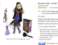 Jouets pas cher : poupée monster high casta à moins de 9 euros (plus de 20 sur d’autres sites)