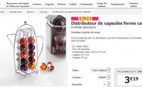 Porte capsules Nespresso à 3.19 euros