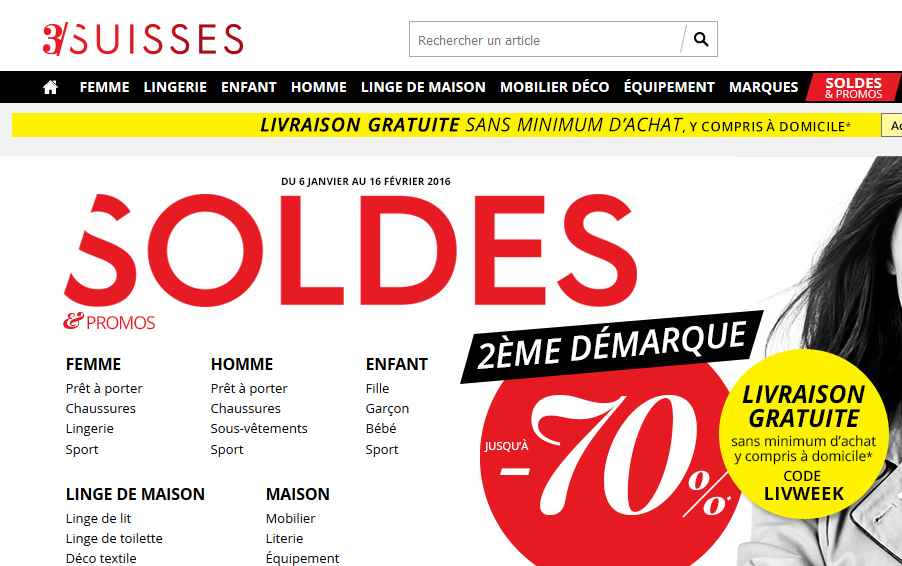 soldes 3 suisses