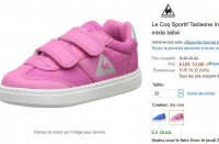 Bonne affaire chaussures enfants coq sportif à 13.5 euros