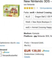 Bonne affaire console nintendo new 3ds + animal crossing à 145 euros
