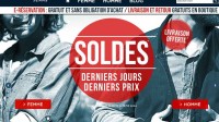 Soldes mode: dernière démarque chez bonobo et livraison gratuite à domicile